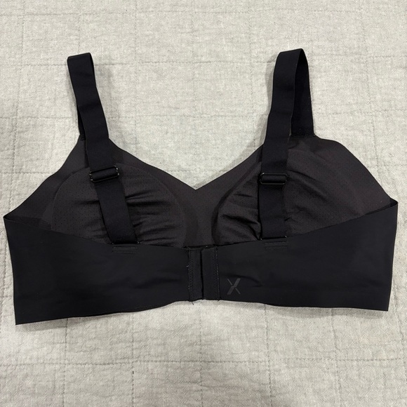 Knix V-Neck Evolution Bra Wireless Black Adjustable Size 5 - Picture 2 of 3